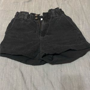 Black denim shorts size M